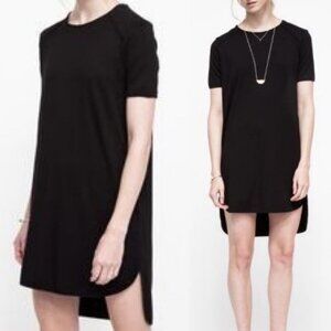Garmentory Just Female Black Linz T-Shirt Dress Size XS Short Sleeve Stretch‎
